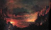 Jules Tavernier Kilauea Caldera, oil painting